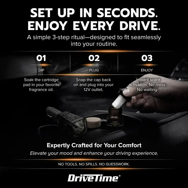 DriveTime® (3 Oil) ScentWow® Car Diffuser Kit