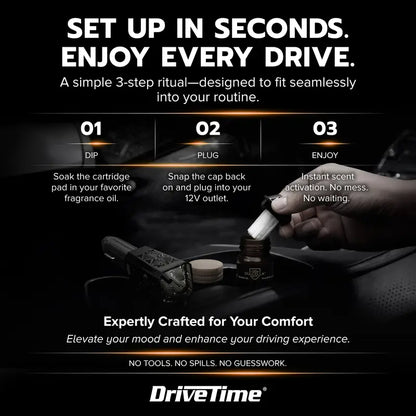 DriveTime® (3 Oil) ScentWow® Car Diffuser Kit