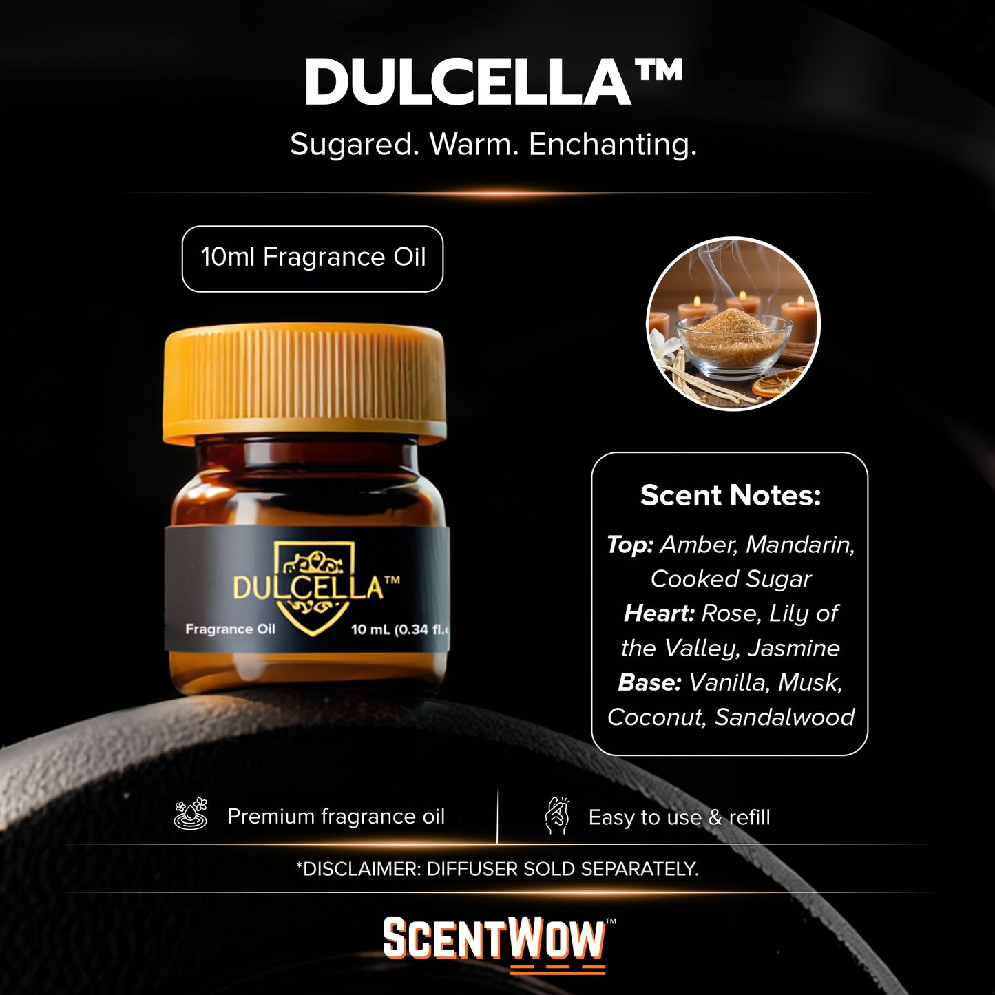 ScentWow® Fragrance oil Refills (10ml) - 30 Day Supply Per Bottle