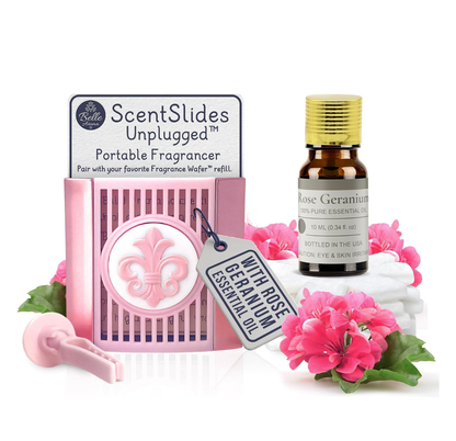 ScentSlide Vent Clip Bundle with Essential Oil and Pad Pack