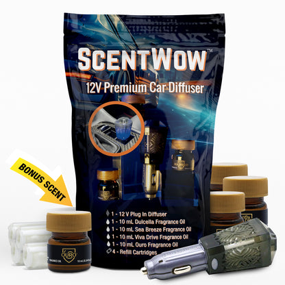 DriveTime ScentWow (4 Oil) 12V Plug-In Car Diffuser Kit