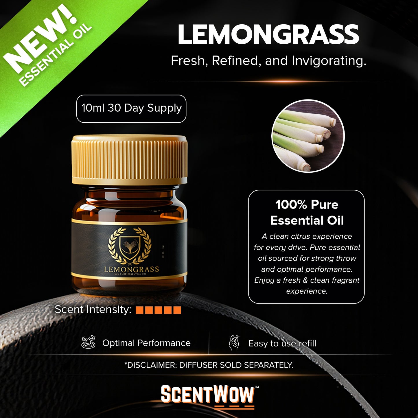 ScentWow® Fragrance oil Refills (10ml) - 30 Day Supply Per Bottle
