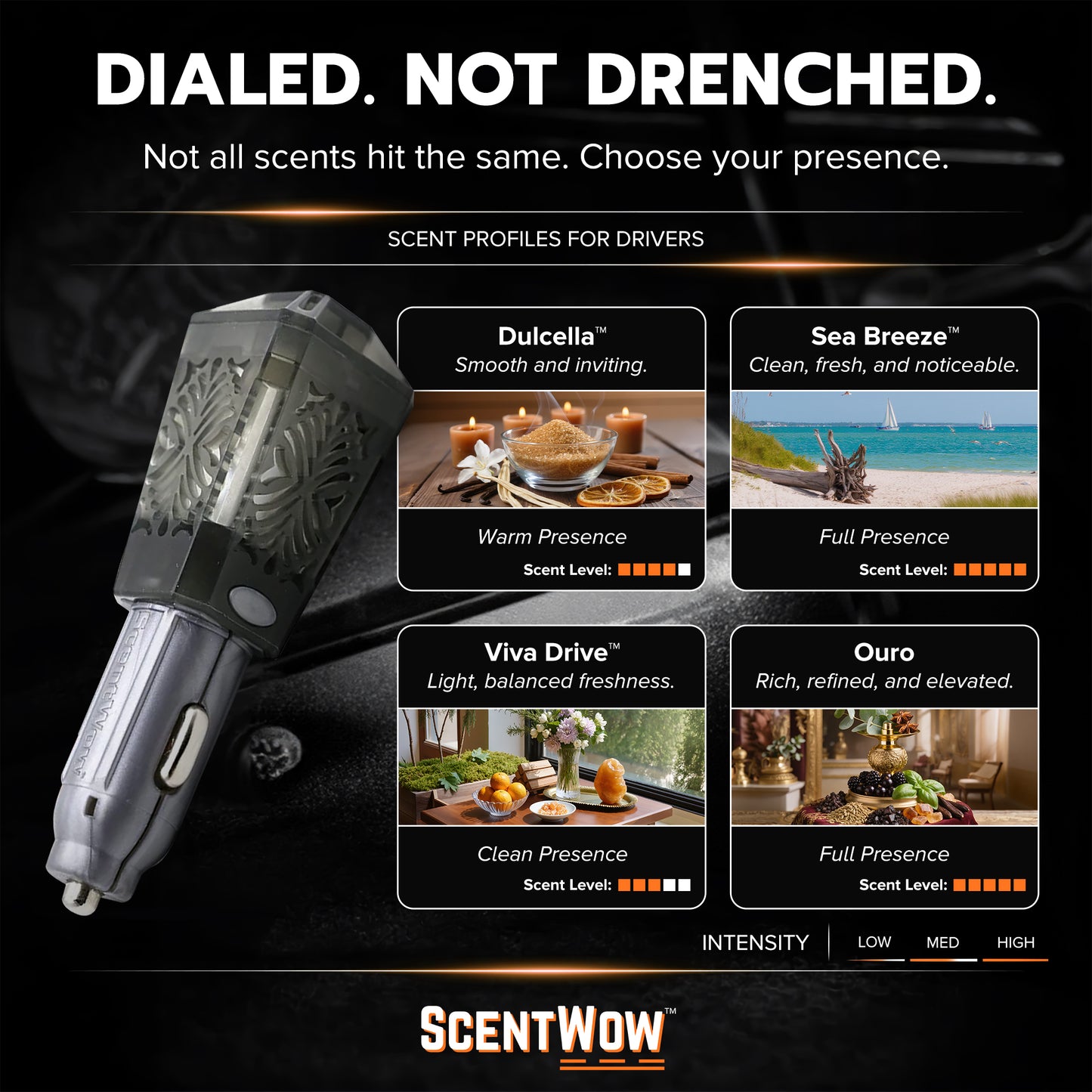 DriveTime ScentWow (4 Oil) 12V Plug-In Car Diffuser Kit