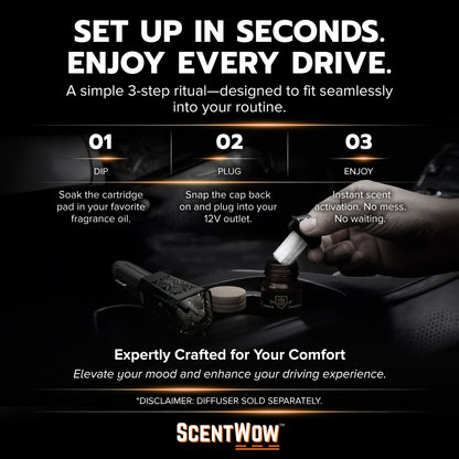 DriveTime ScentWow (4 Oil) 12V Plug-In Car Diffuser Kit
